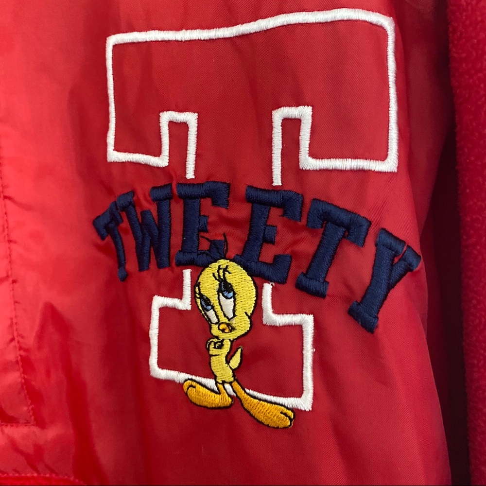 🛑SOLD🛑 Red Fleece Tweety Bird Sweater